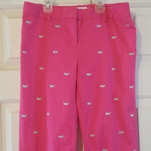 Vineyard Vine whale pink capris
